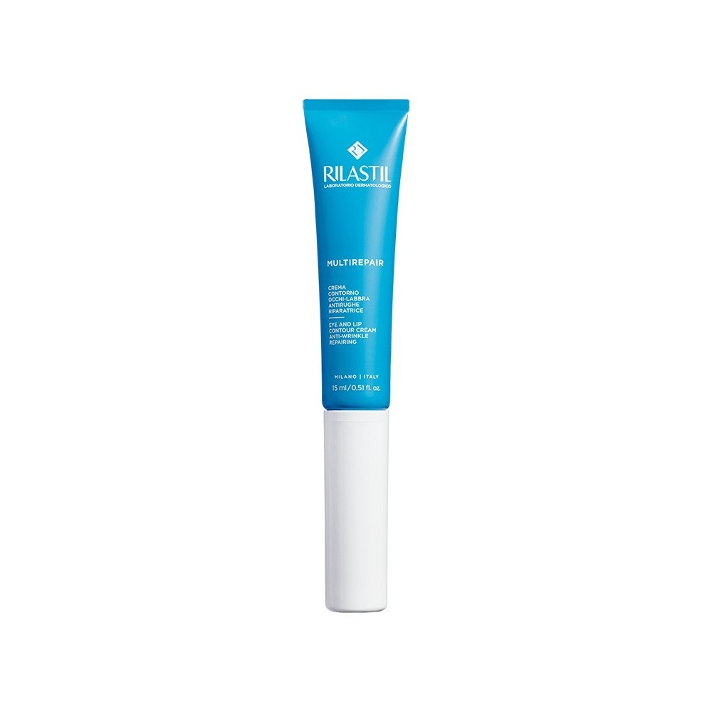 Rilastil Multirepair Crema Contorno Occhi-Labbra Antirughe Riparatrice Anti-Borse E Occhiaie 15 ml 