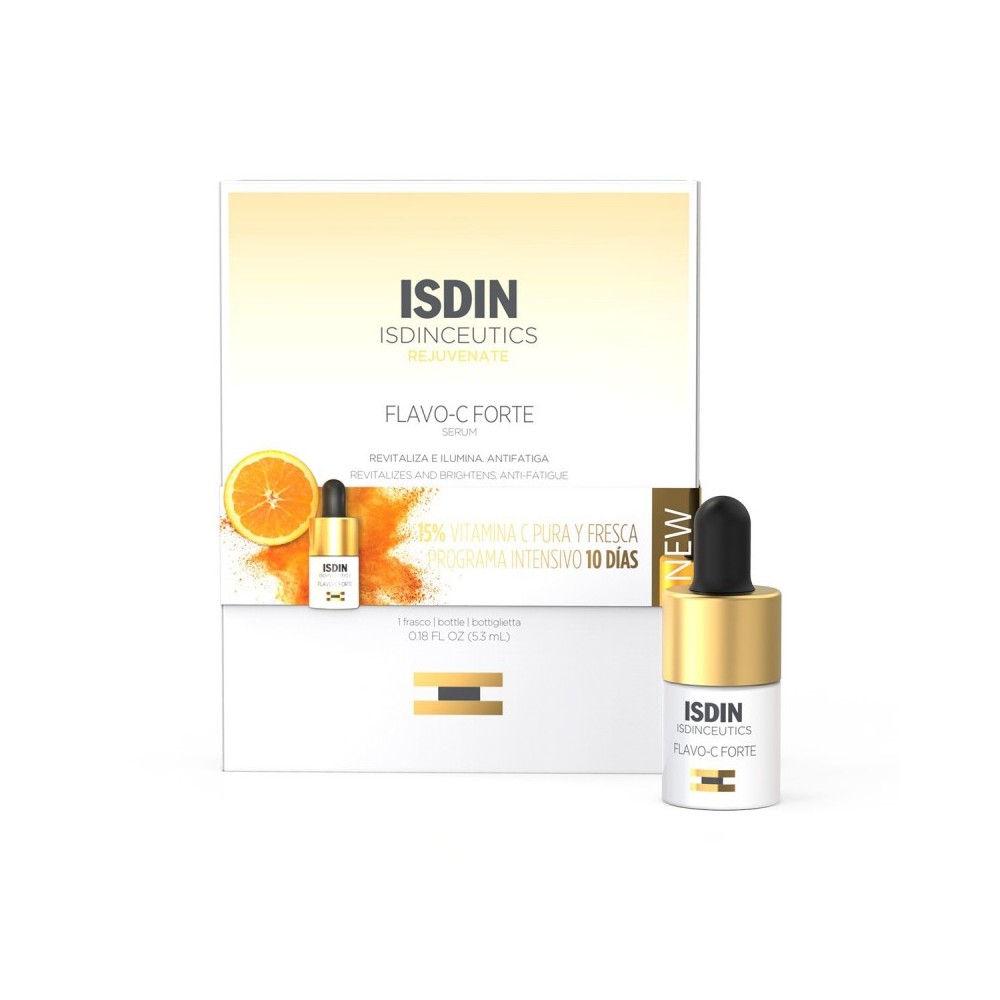Isdin Isdinceutics Flavo-C Forte Siero Viso Intensivo Antirughe Rivitalizzante Illuminante 5,3 ml 