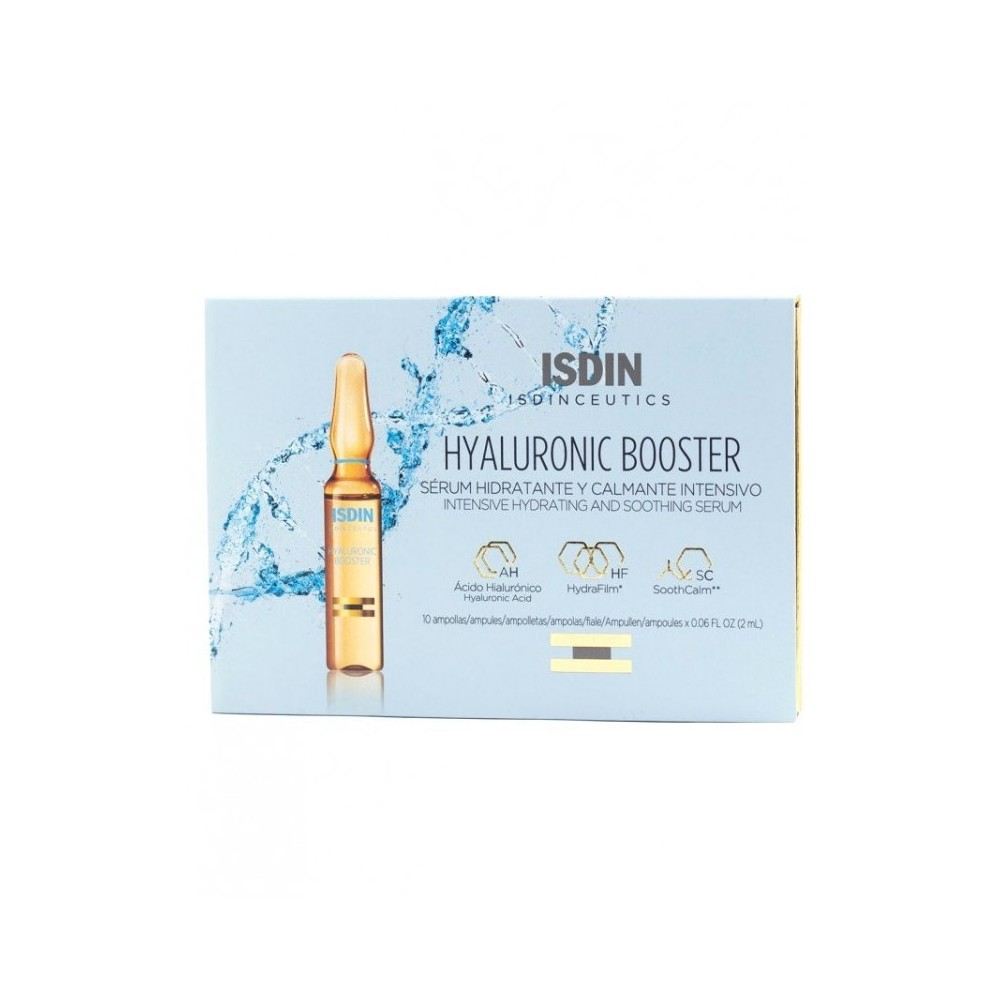 Isdin Isdinceutics Hyaluronic Booster Trattamento Viso Idratante E Calmante Intensivo In Fiale 10x2 ml 