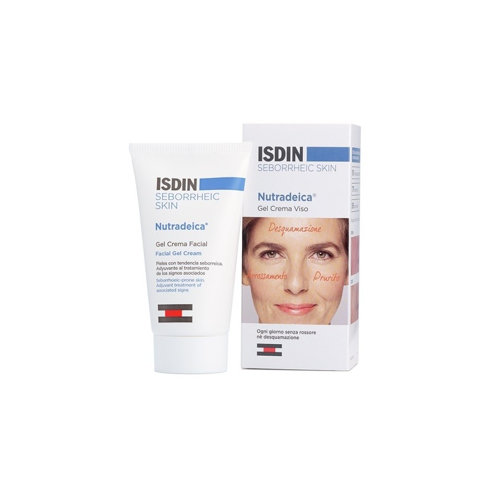 Isdin Nutradeica Gel Crema Viso Anti Rossore Prurito E Desquamazione 50 ml 