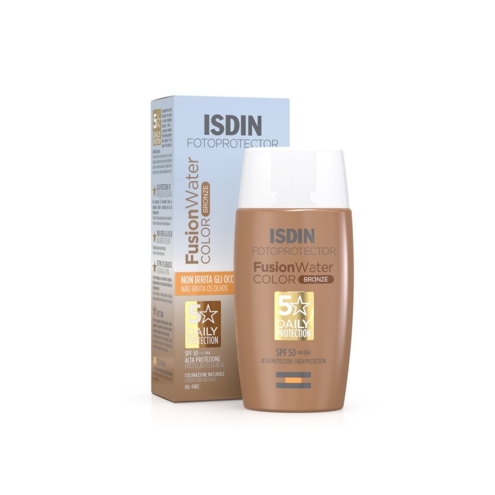 Isdin Fotoprotector Fusion Water Crema Solare Viso Colorata - Bronze 50 ml 
