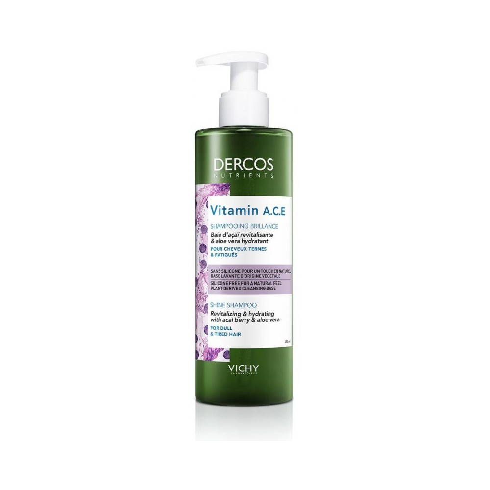 Vichy Dercos Vitamin Shampoo Illuminante Capelli Spenti E Senza Vitalità 250 ml 