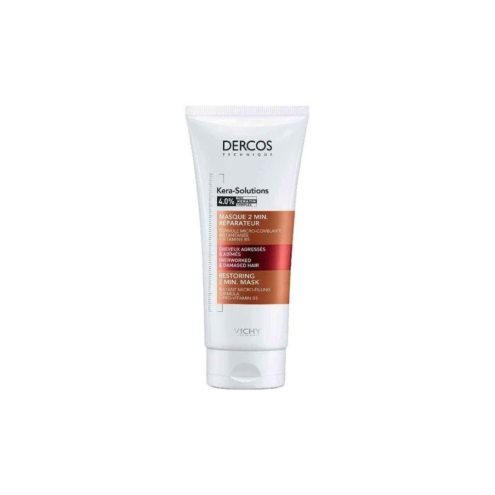 Vichy Dercos Kera-Solutions Maschera Riparatrice 2 Min 200 ml 
