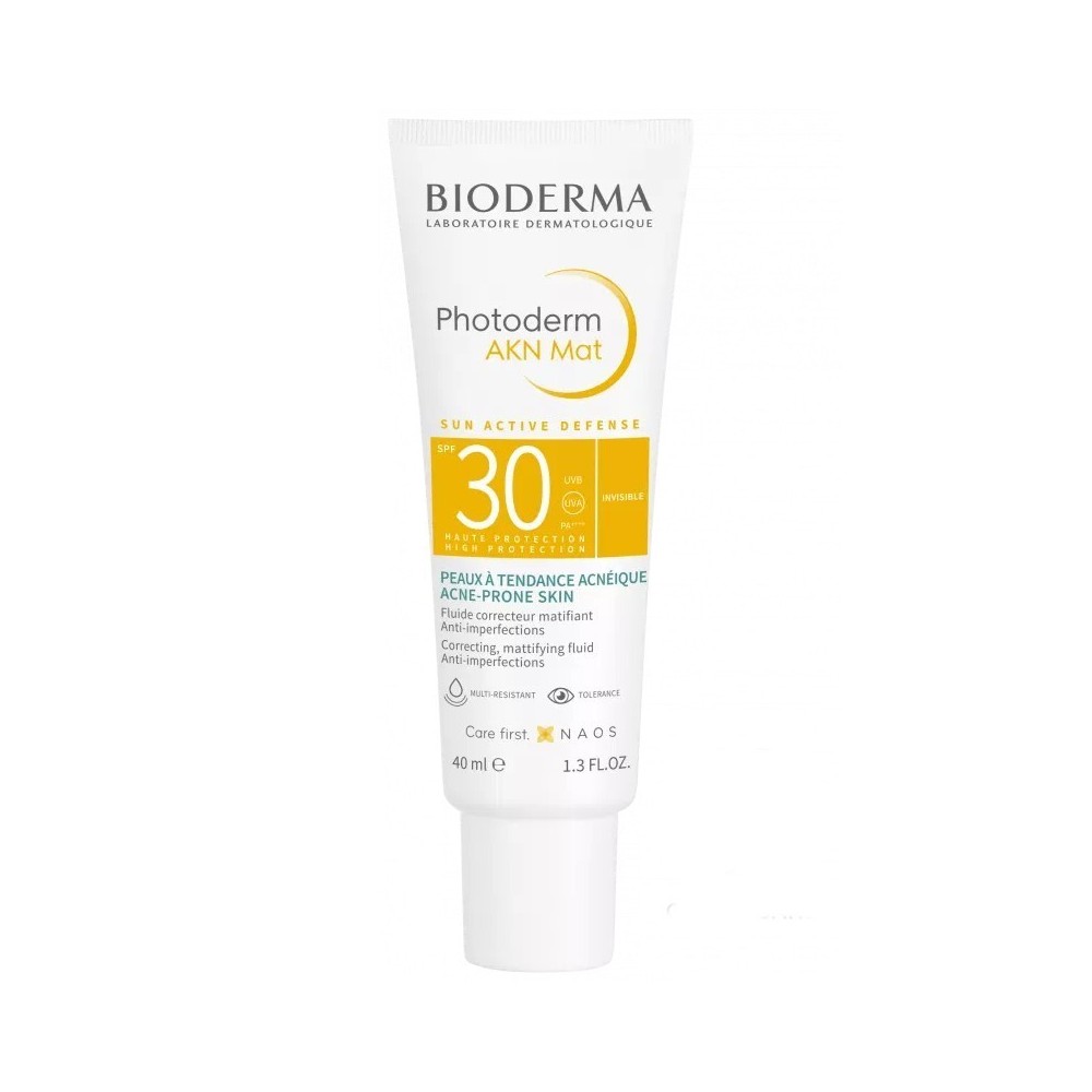 Bioderma Photoderm AKN Mat SPF30 Fluido Correttivo Opacizzante Anti-Imperfezioni 40 ml 