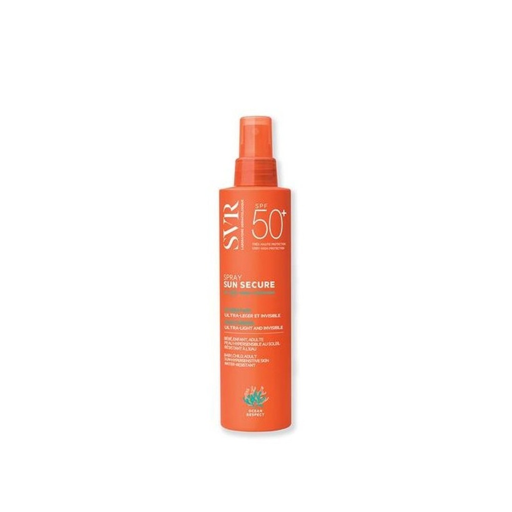 SVR Sun Secure Spray SPF 50+  Protezione Solare Idratante Invisibile Ultra Leggera 200 ml 