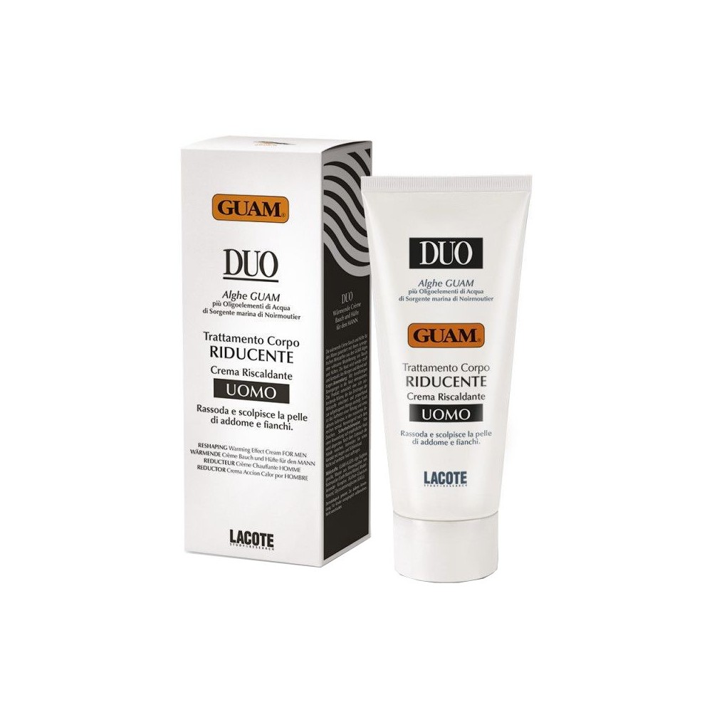 Guam Uomo Duo Crema Riducente Riscaldante Addome E Fianchi 200 ml 