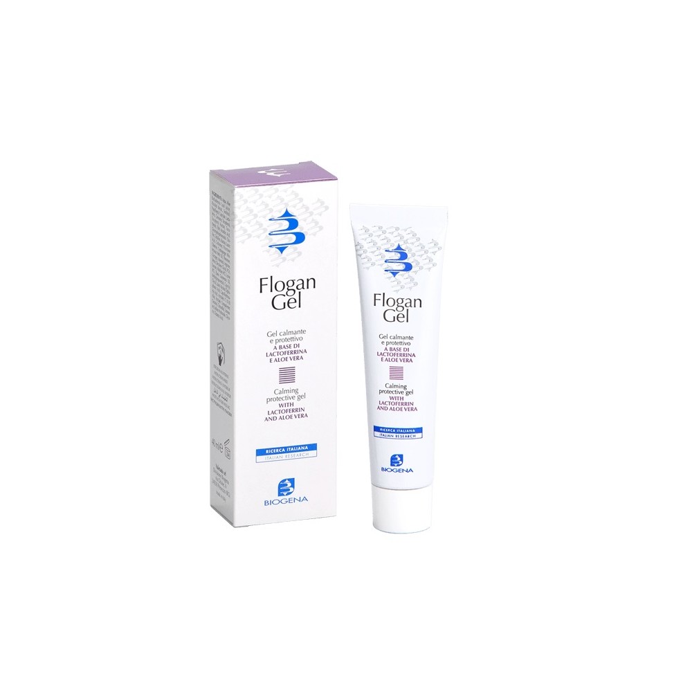 Biogena Flogan Gel Trattamento Viso Riequilibrante Anti-Desquamazione Per Pelle Soggetta A Dermatite 40 ml 