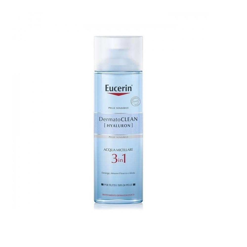 Eucerin DermatoCLEAN [HYALURON] Acqua Micellare 3 in 1 Detergente Struccante Idratante 200 ml 