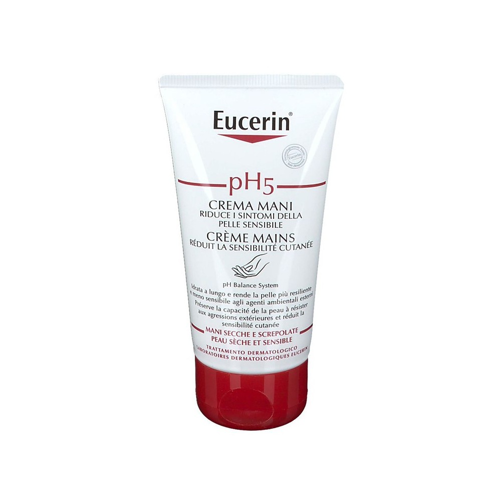 Eucerin PH5 Crema Mani Idratante Riparatrice Per Pelle Secca E Screpolata 75 ml 