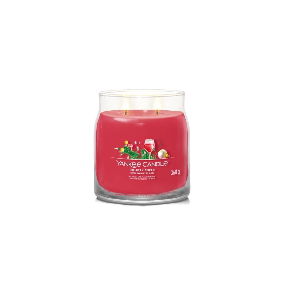 Yankee Candle Candela Profumata In Giara Media Holiday Cheer 368 gr 