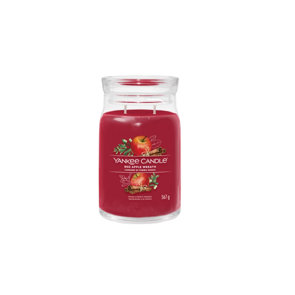 Yankee Candle Candela Profumata In Giara Grande Red Apple Wreath 567 gr 