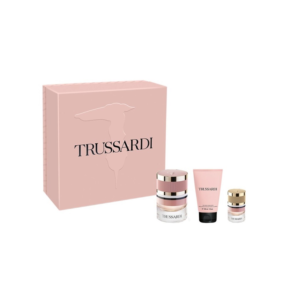 Trussardi Donna Eau De Parfum 30 ml + Mini-Size 7 ml + Silk Body Emulsion Cofanetto 