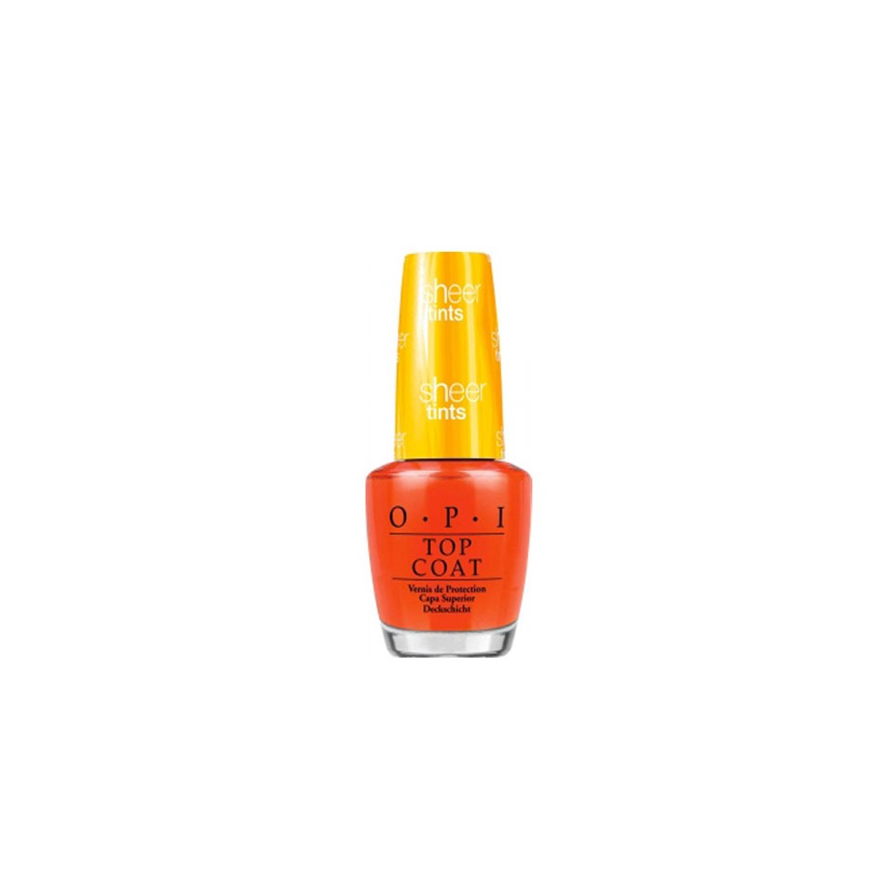 OPI Collezione Sheer Tints Top Coat - S01 I'm Never Amberrassed 