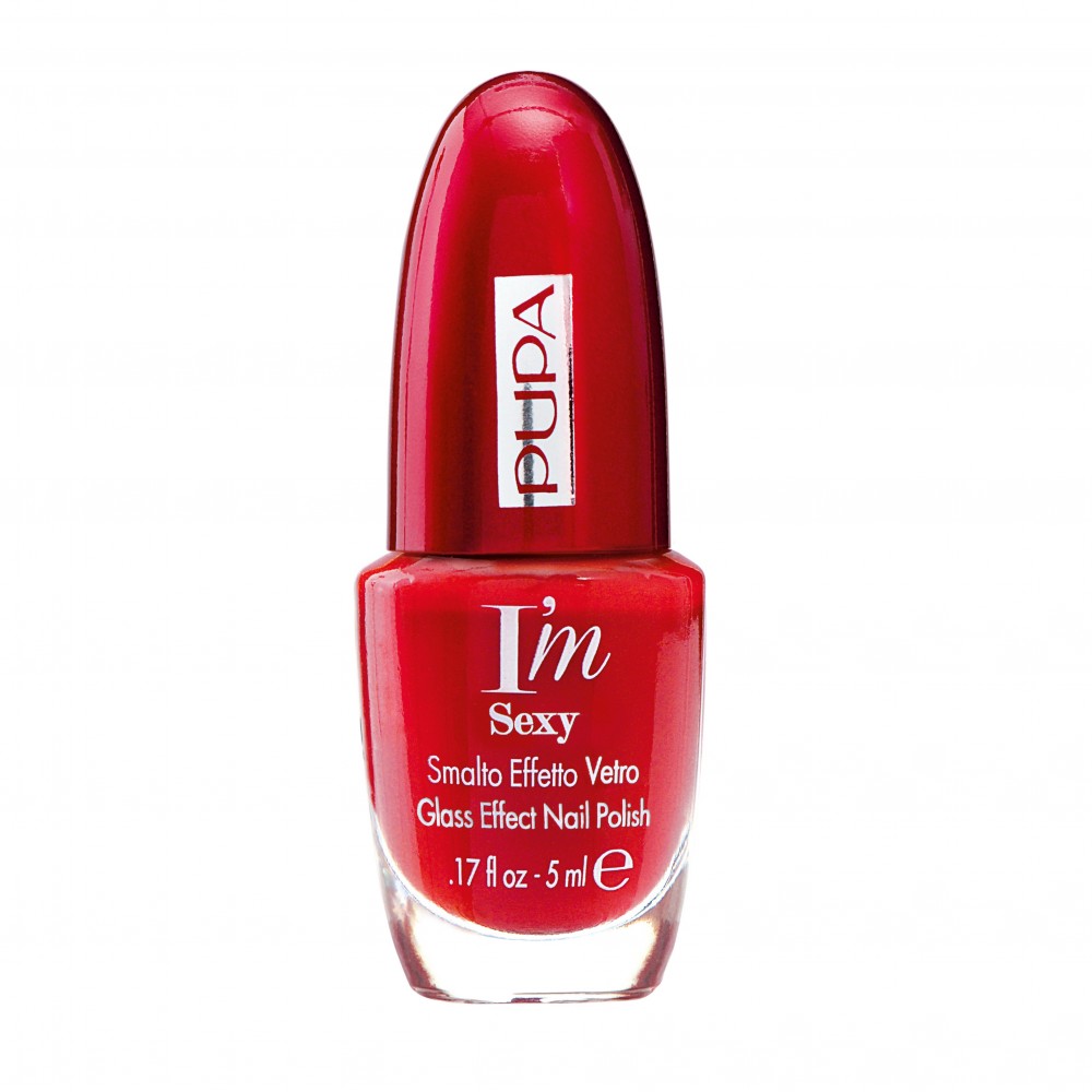 Pupa I'm Sexy Smalto Effetto Vetro - 001 Scarlet Attraction 