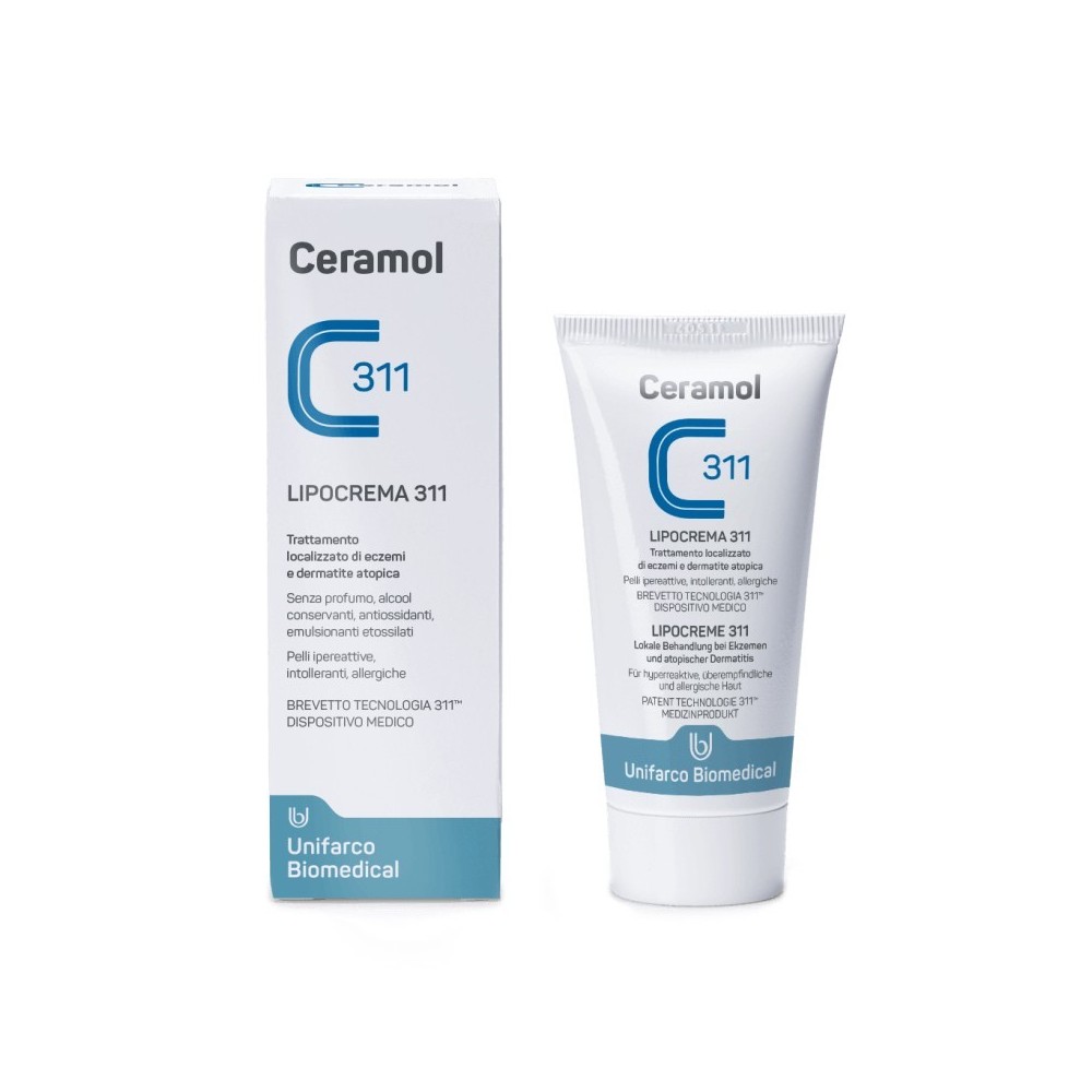 Ceramol Lipocrema 311 - Trattamento Localizzato Di Eczemi E Dermatite Atopica 50 ml 