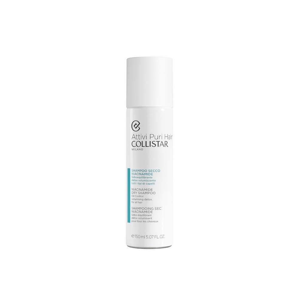 Collistar Attivi Puri Hair Shampoo Secco Niacinamide Detox Seboequilibrante 150 ml 