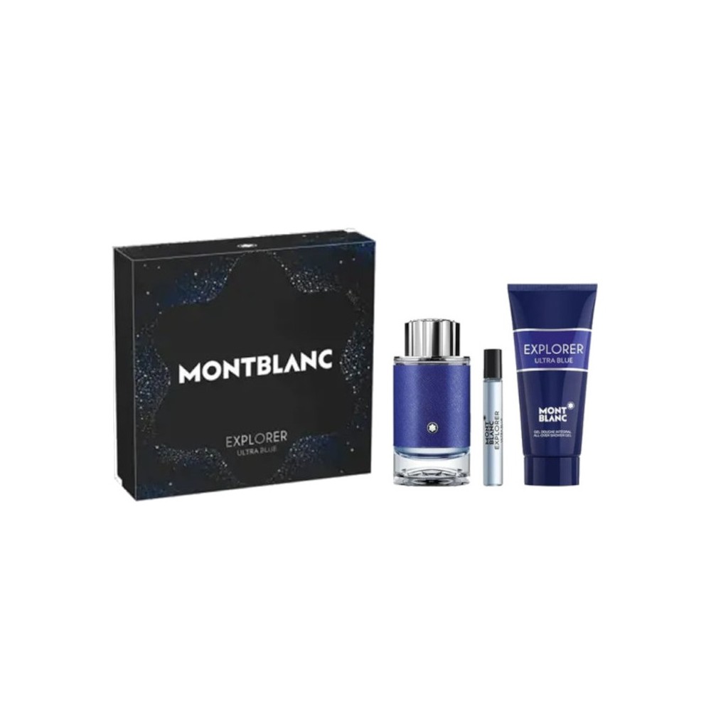 Mont Blanc Explorer Ultra Blue 100 ml + 7,5 ml + Shower Gel Cofanetto 