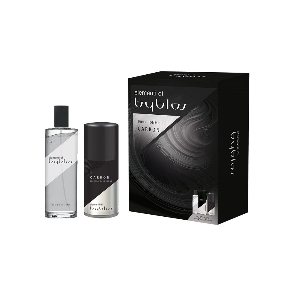 Byblos Carbon Pour Homme Eau De Toilette + Deo Spray Cofanetto 
