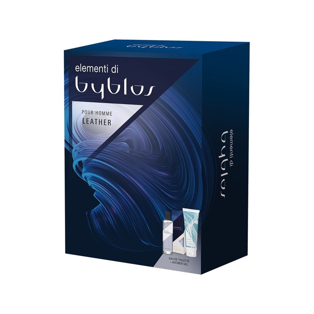 Byblos Leather Pour Homme Eau De Toilette + Shower Gel Cofanetto 