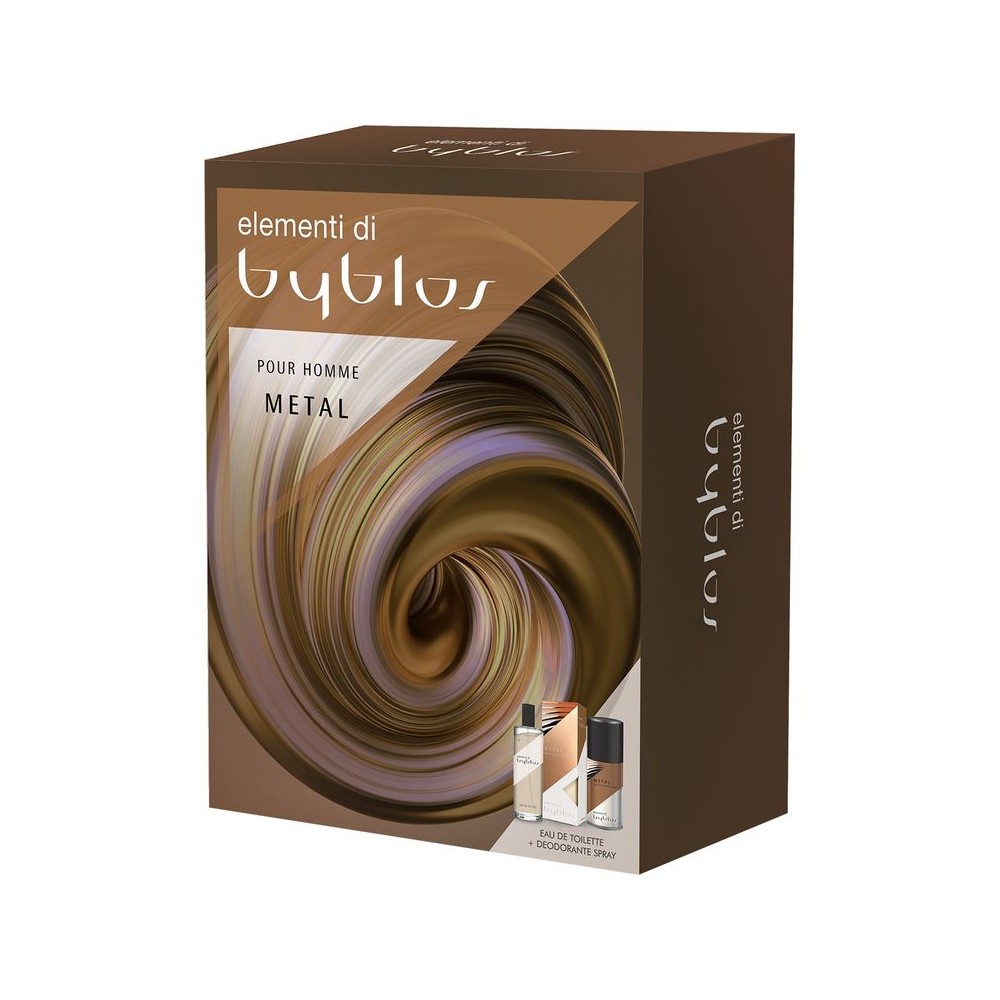 Byblos Metal Pour Homme Eau De Toilette + Deo Spray Cofanetto 