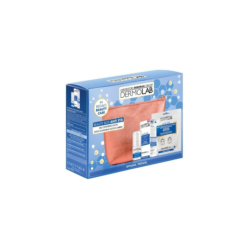 Dermolab Beauty Box Anti Età Gel Contorno Occhi + Patch Contorno Occhi E Labbra 