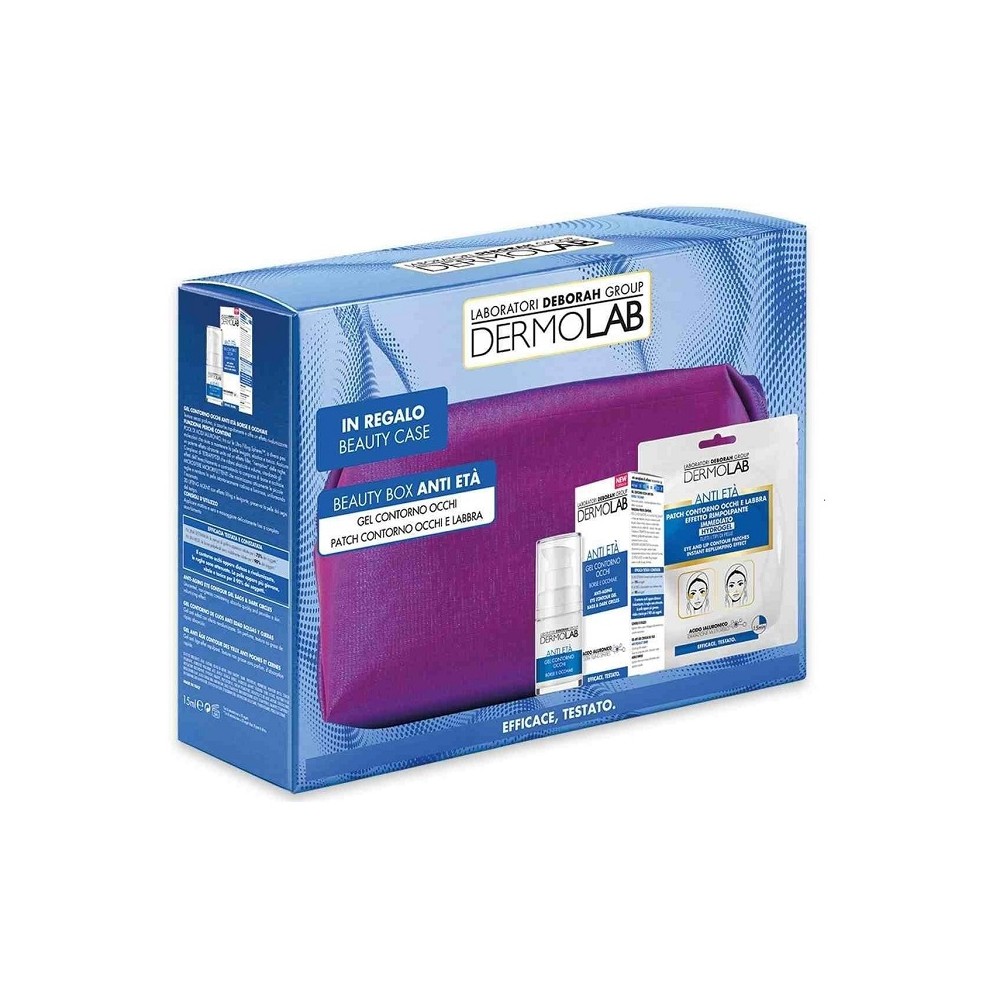Dermolab Beauty Box Anti Età Gel Contorno Occhi + Patch Contorno Occhi E Labbra 