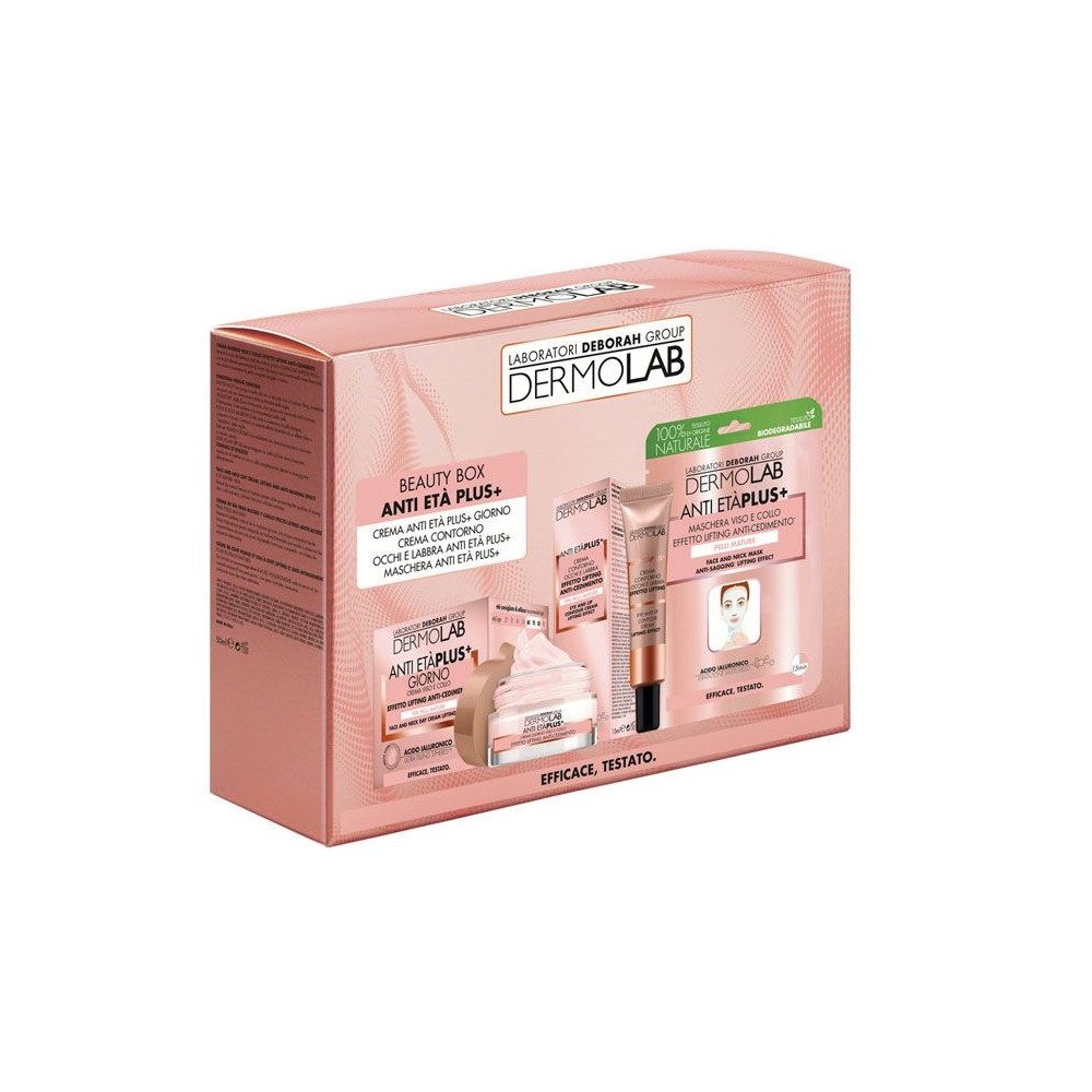 Dermolab Beauty Box Anti Età Plus+ Crema Giorno + Fiale Effetto Lifting + Maschera 