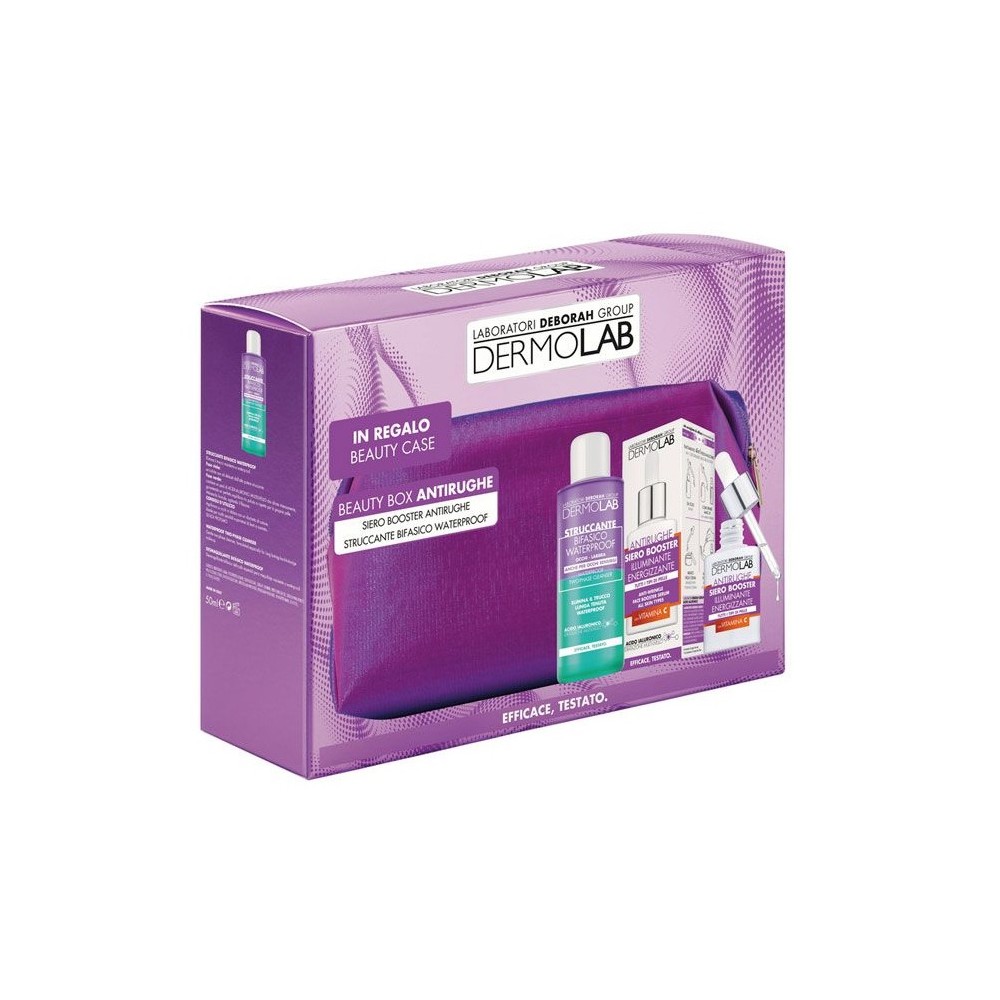 Dermolab Beauty Box Antirughe Siero Booster Antirughe + Struccante Bifasico 