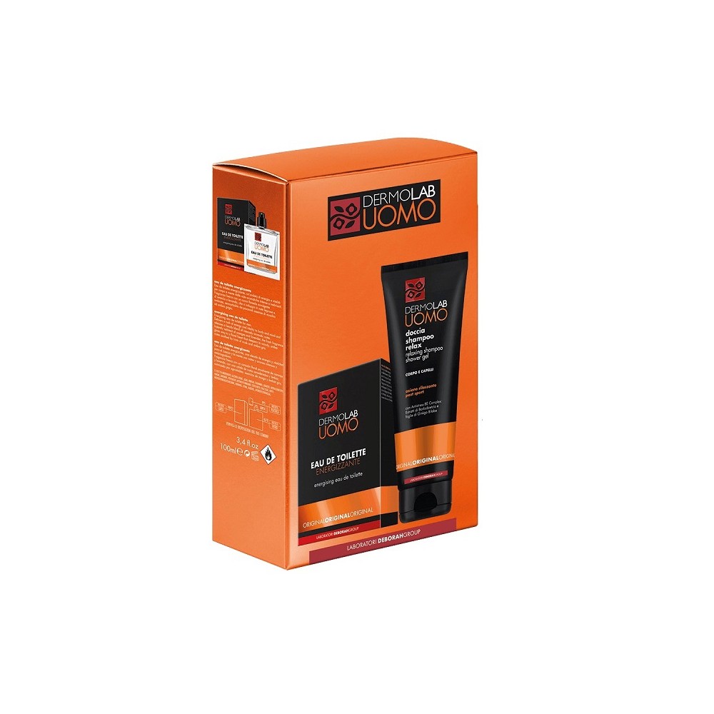 Dermolab Kit Uomo Docciashampoo Relax + Eau De Toilette Energizzante 