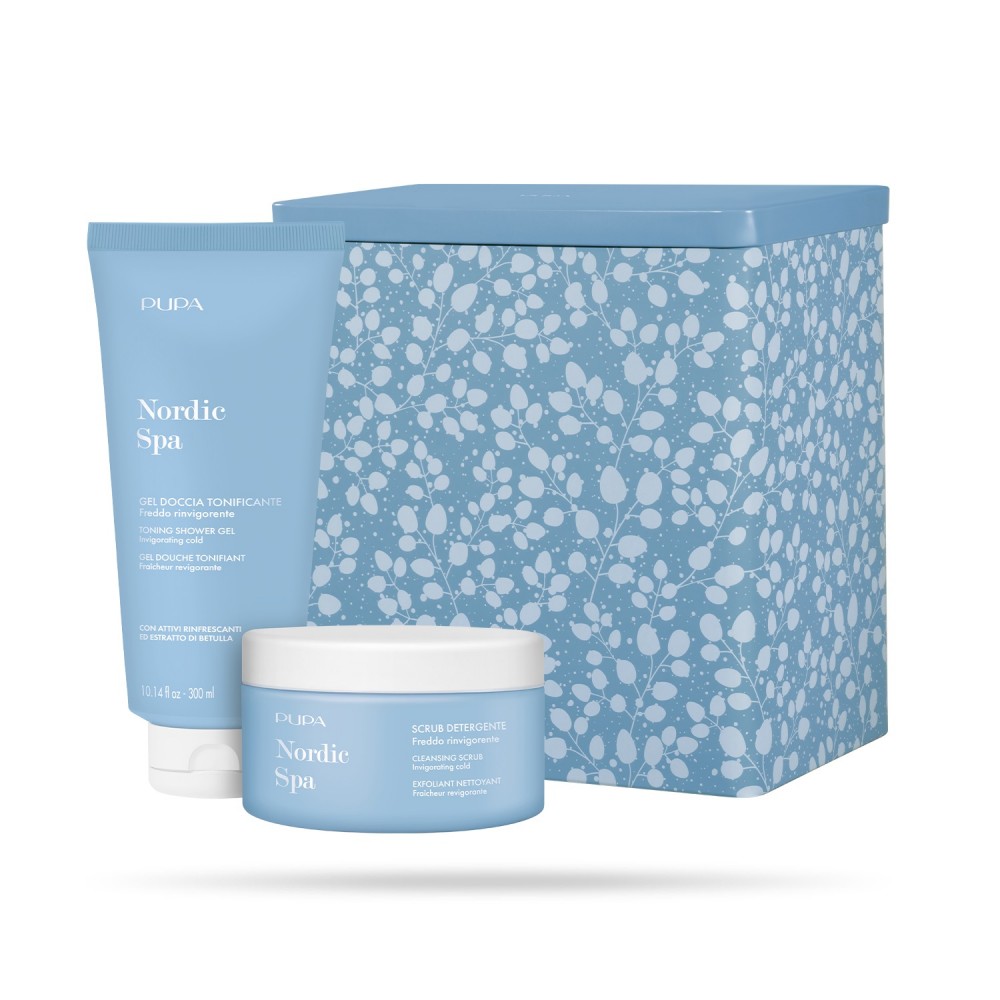 Pupa Nordic Spa Kit 1 Scrub Detergente Corpo + Gel Doccia Tonificante 