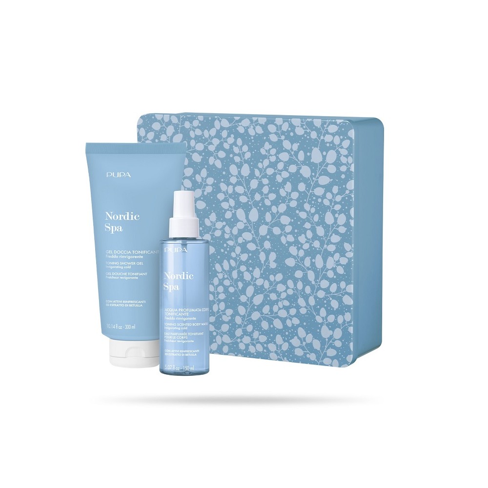 Pupa Nordic Spa Kit 2 Gel Doccia Tonificante + Acqua Profumata Tonificante 