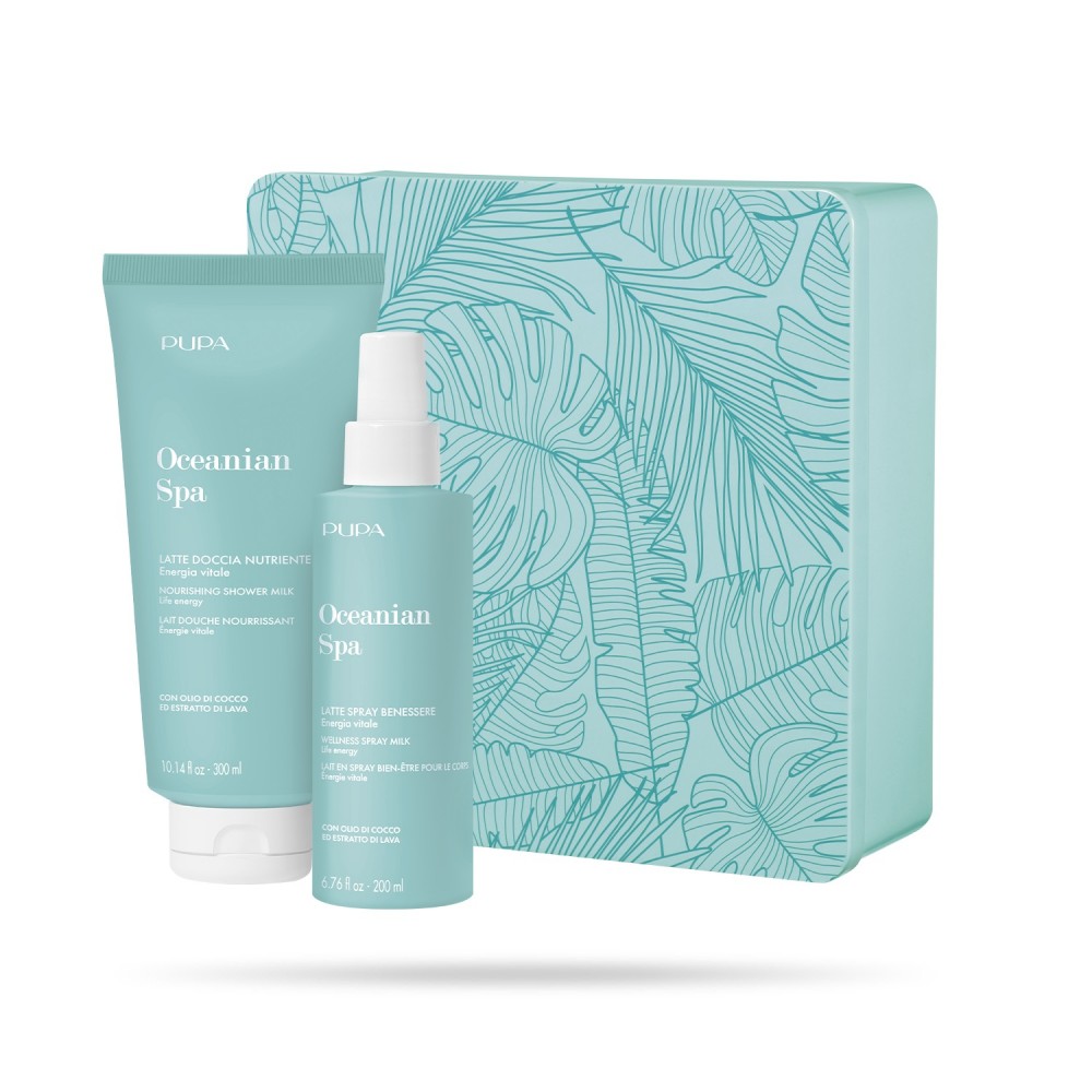 Pupa Oceanian Spa Kit 2 Latte Doccia Nutriente + Latte Spray Benessere 