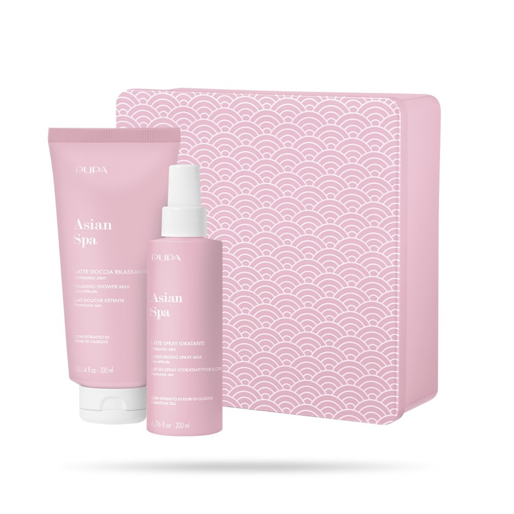 Pupa Asian Spa Kit 2 Latte Doccia Rilassante + Latte Spray Idratante 
