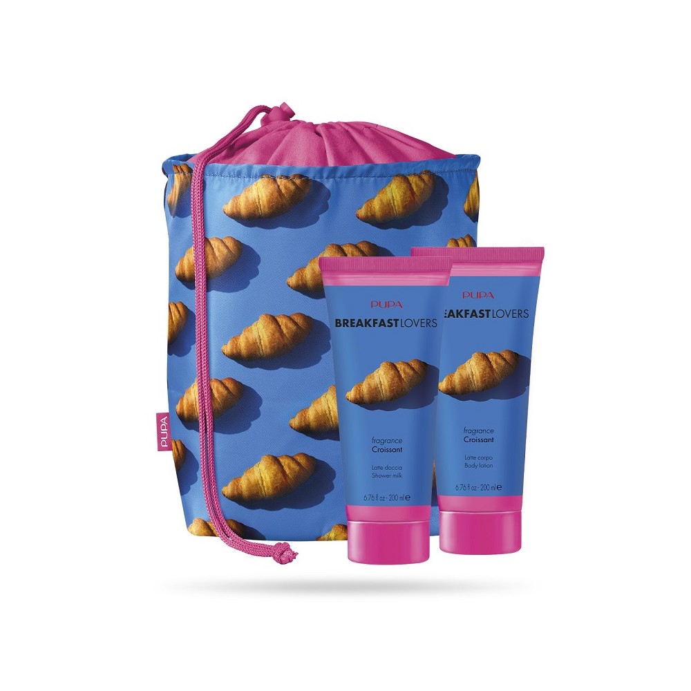 Pupa Breakfast Lovers Latte Doccia + Latte Corpo + Pochette 02 Croissant 