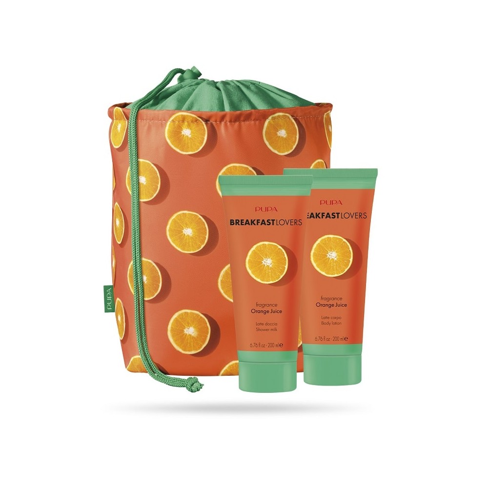 Pupa Breakfast Lovers Latte Doccia + Latte Corpo + Pochette 03 Orange Juice 