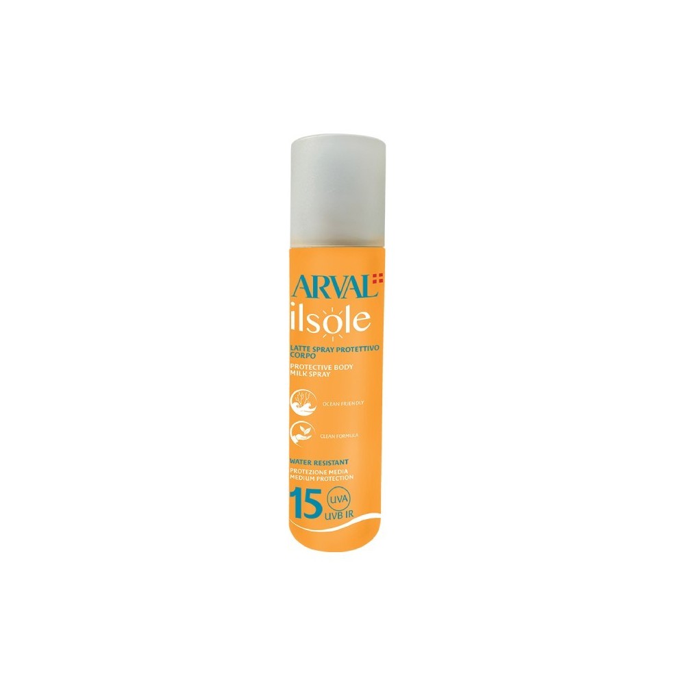 Arval Ilsole Latte Spray Protettivo Corpo SPF 15 200 ml 