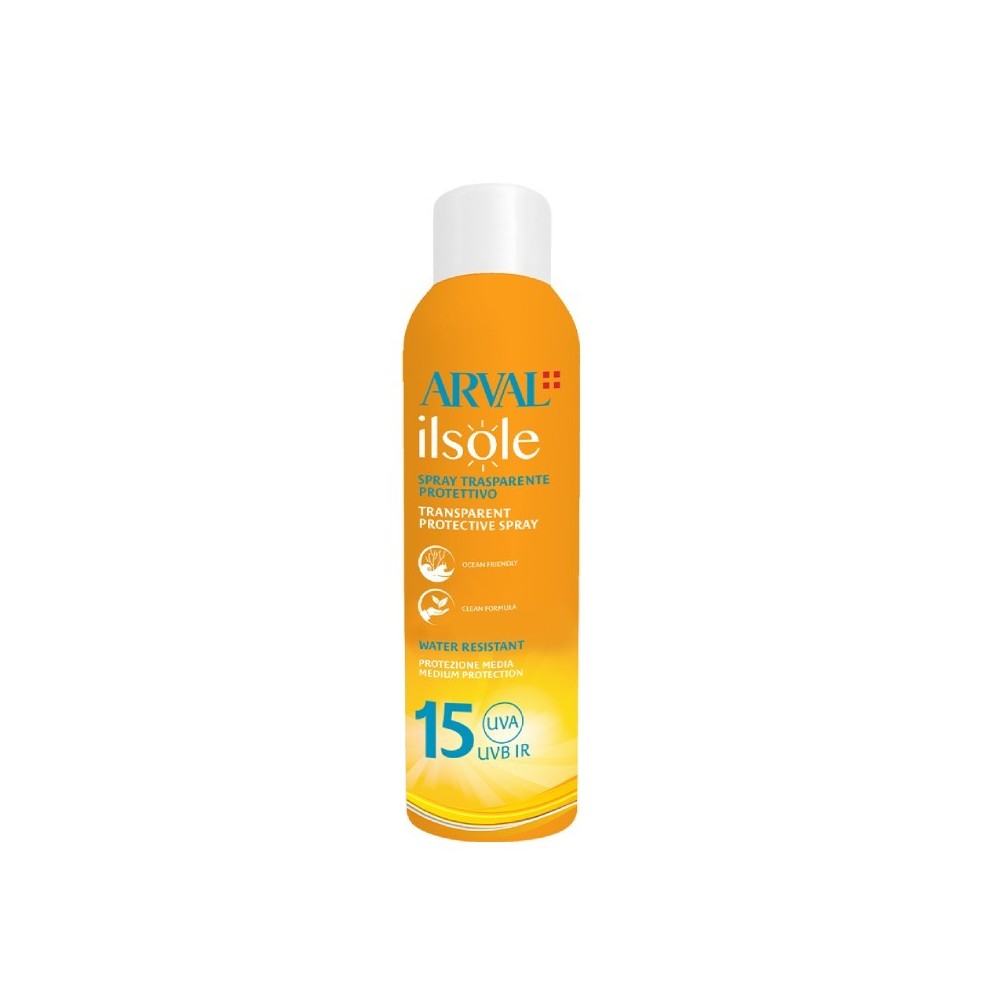Arval Ilsole Spray Trasparente Protettivo SPF 15 200 ml 