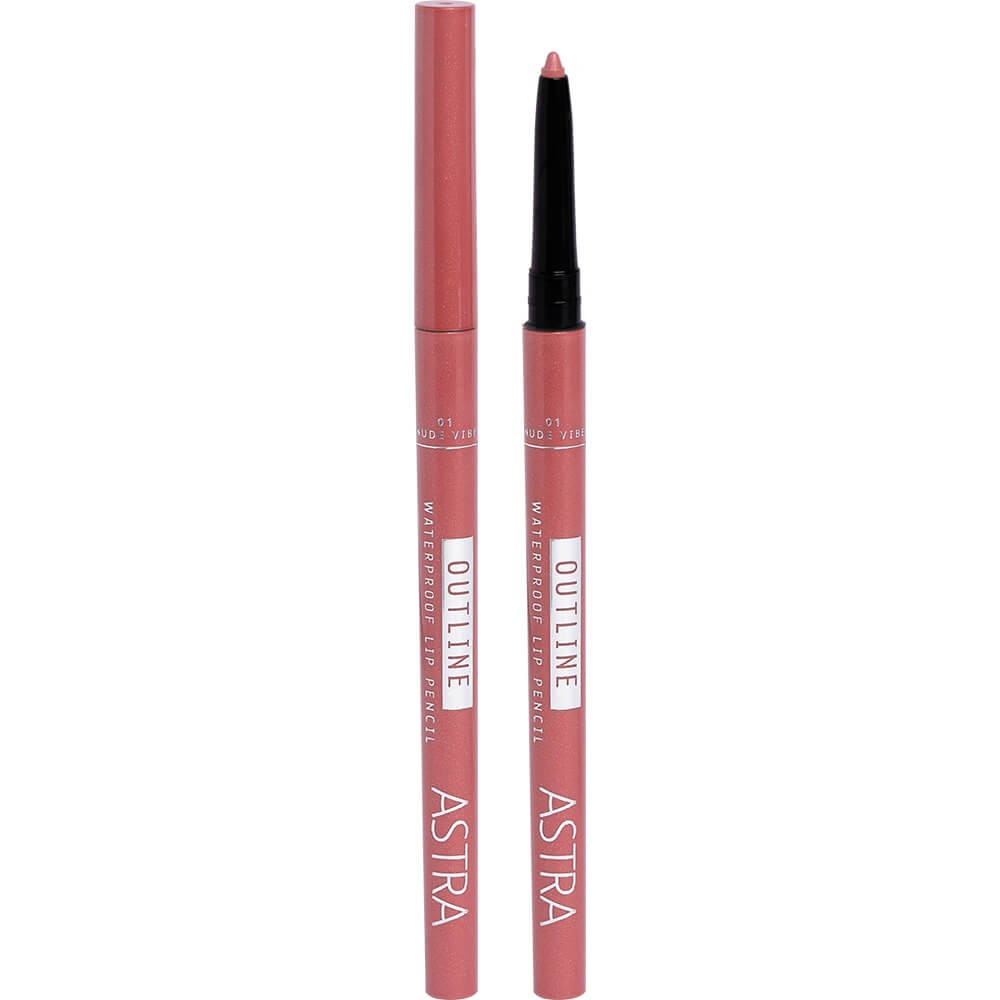 Astra Outline Waterproof Lip Pencil - 01 Nude Vibe 