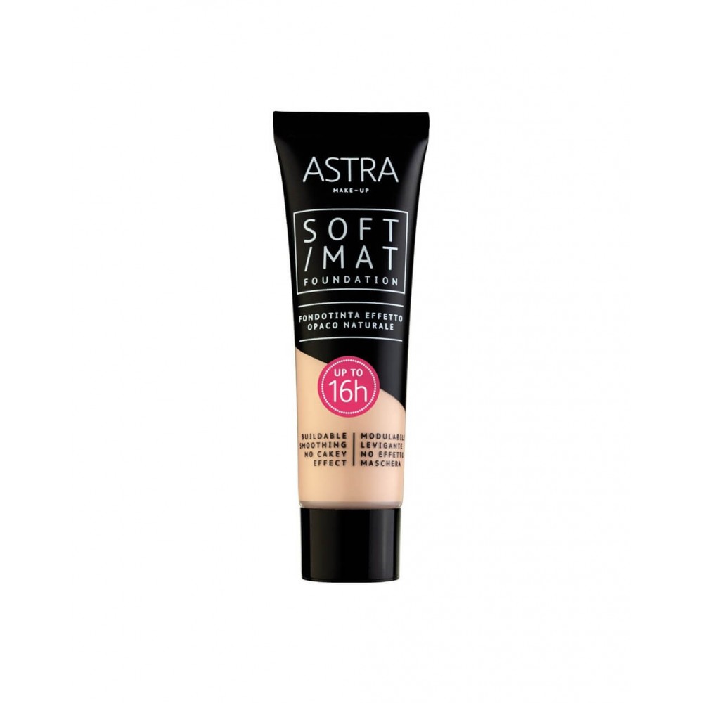 Astra Soft Mat Foundation Fondotinta Opaco 2 Butter 