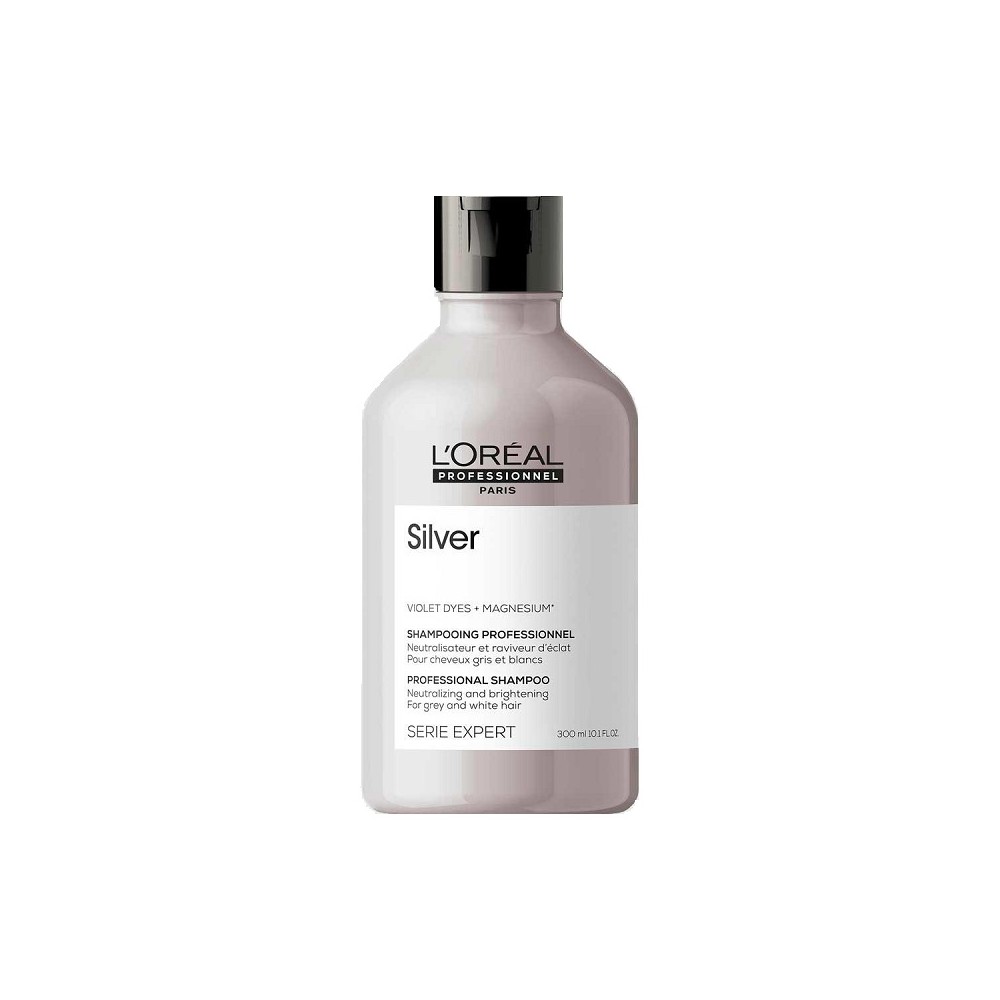 L'Oreal Professionnel Silver Shampoo Neutralizzante Per Capelli Grigi O Bianchi 300 ml 