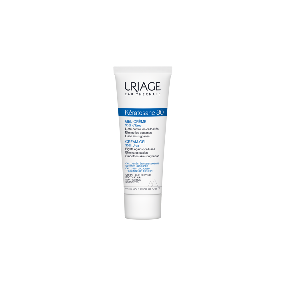 Uriage Kératosane 30 - Gel Crema per pelle secca 75 Ml 