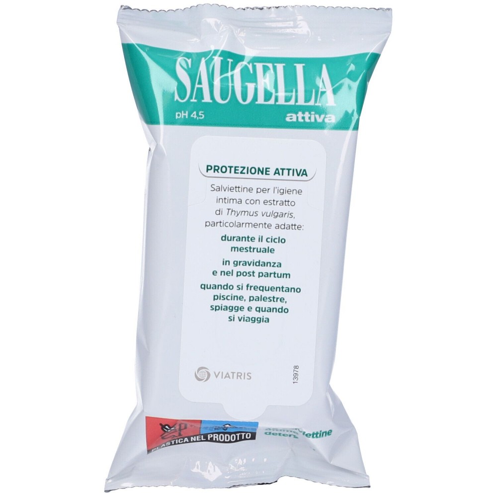 Saugella Attiva Salviettine 15PZ 