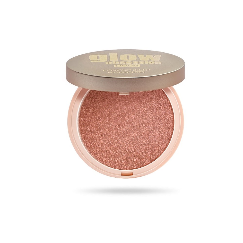 Pupa Glow Obsession Compact Blush Highlighter Effetto Metallico - 003 Amalfi 