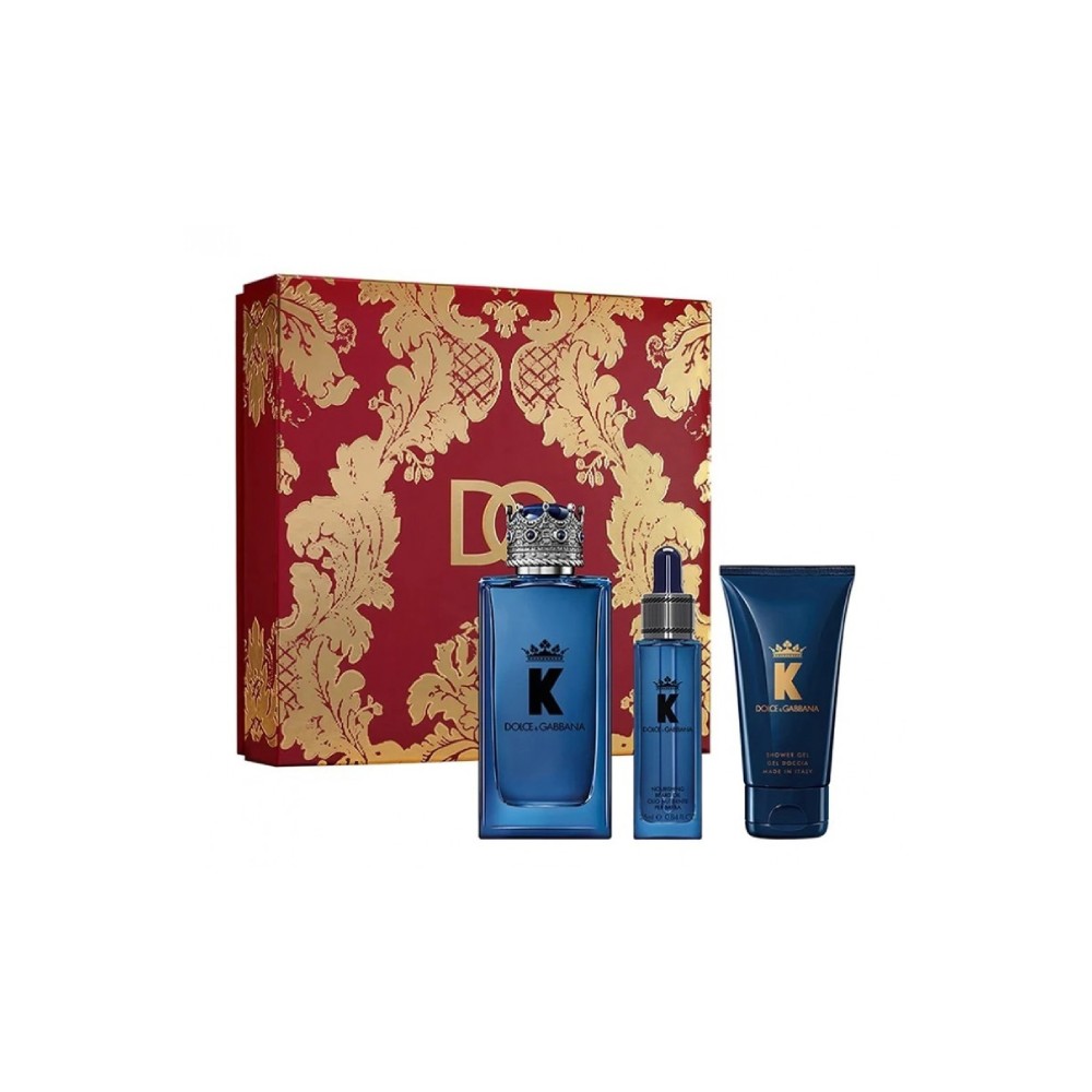 Dolce&Gabbana K Eau De Parfum 100ml + Olio Barba + Shower Gel Cofanetto 