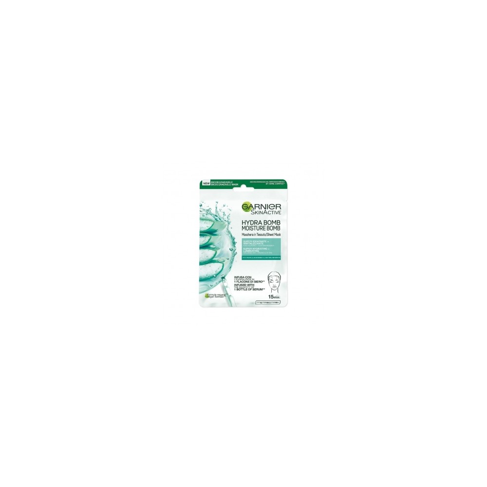 Garnier SkinActive Hydra Bomb Maschera In Tessuto Super Idratante Rivitalizzante - Aloe Vera 