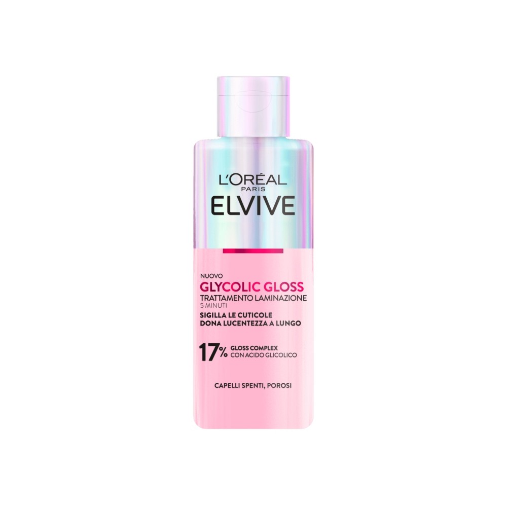 L'Oreal Paris	Elvive Glycolic Gloss Trattamento Laminazione 5 Minuti Per Capelli Spenti 200 ml 