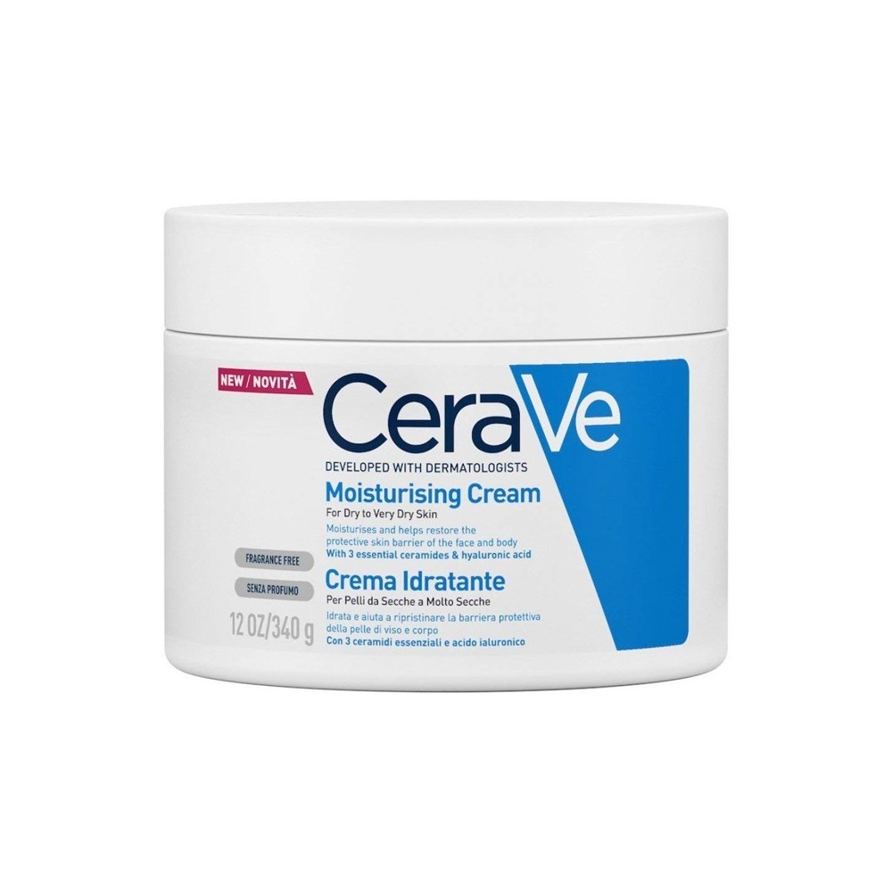 CeraVe Crema Idratante Viso E Corpo Per Pelli Da Secche A Molto Secche 340 ml 