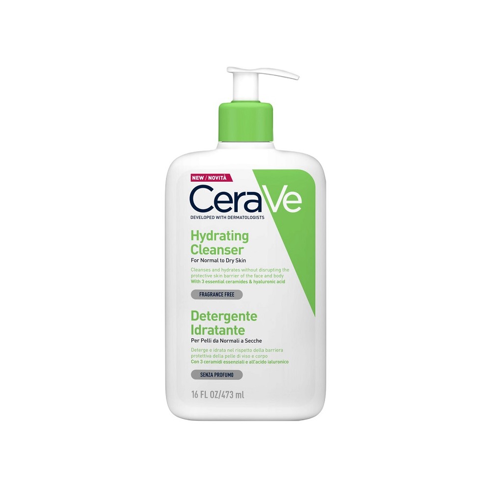 CeraVe Detergente Idratante Viso E Corpo Pelli Da Normali A Secche 473 ml 