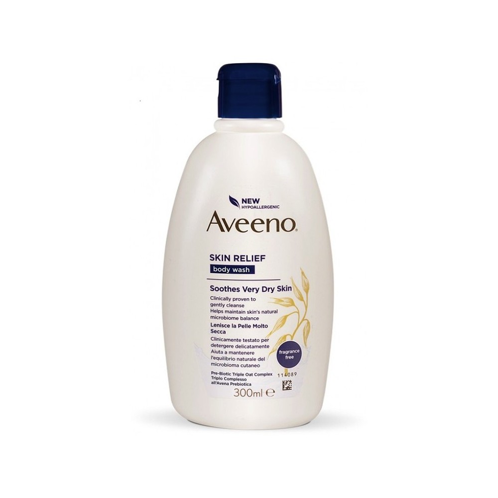 Aveeno Skin Relief Bagno Doccia Lenitivo Per Pelle Molto Secca E Irritata 300 ml 