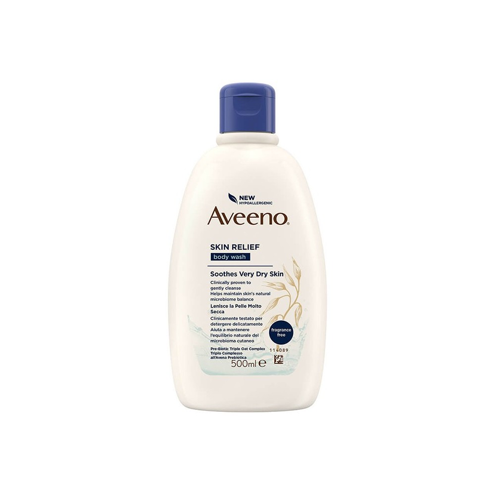 Aveeno Skin Relief Bagno Doccia Lenitivo Per Pelle Molto Secca E Irritata 500 ml 